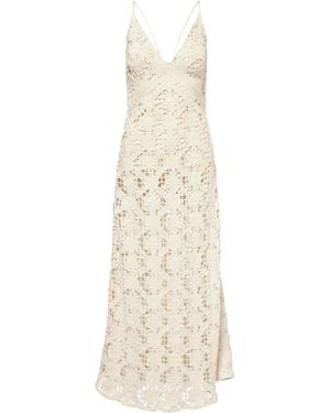 Amy Lynn Neutrals Sylvia Crochet Maxi Dress - Natural