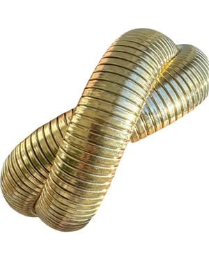 Laura Gray Double Twist Omega Bracelet - Metallic