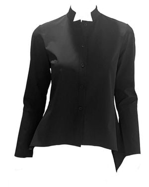 SNIDER Birch Button Up Tuxedo Shirt - Black