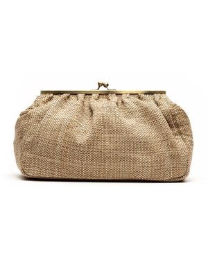 Danni Ro Neutrals Porto Clutch - Natural