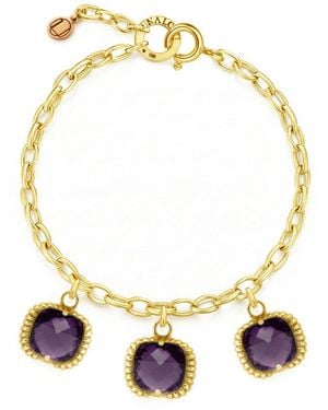 Unaloe Fantasy Vermeil Bracelet With Hydrothermal Quartz – Luxury Bracelet - Metallic