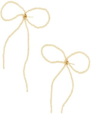 LABRO Bow Earrings Grande - Metallic