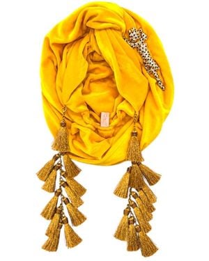 Julia Clancey Leopardita Sunshine Turban - Yellow