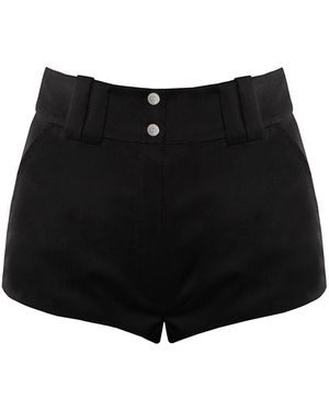 Vestiaire d'un Oiseau Libre Wool Short Shorts - Black