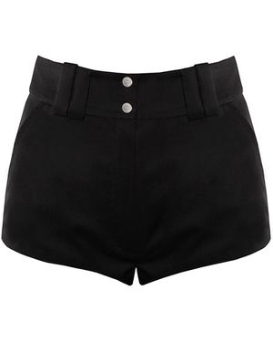 Vestiaire d'un Oiseau Libre Wool Short Shorts - Black