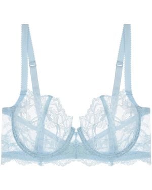 Journelle Anais Low Balconette Bra Chambray - Blue