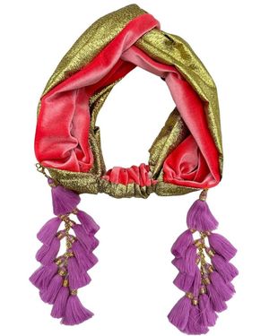 Julia Clancey Snazzy Coral & Lilac Chacha Turban Twist - Pink