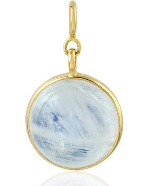 Artisan Moonstone Cabochon Pendant - Blue