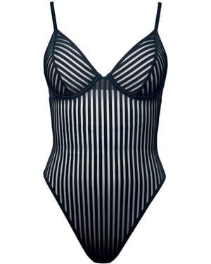 MONIQUE MORIN LINGERIE Vertigo Wired Bodysuit - Black