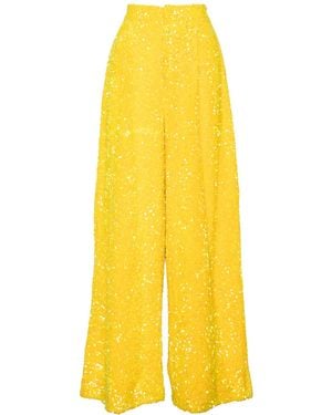 Ofuure Liza Sequin Pants - Yellow