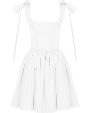 NAZLI CEREN Sibby Mini Dress - White