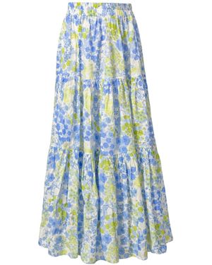 Just Darviny Boho Long Skirt Brazil - Blue