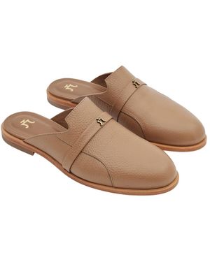 JANE ATELIER Neutrals Janik Handcrafted Leather Mule - Brown