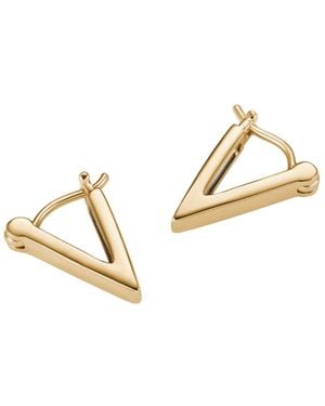 Armine + Ambrose The A's Huggie Earrings - Metallic