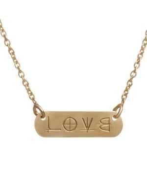 Gallery Love Line 14K Necklace - Metallic