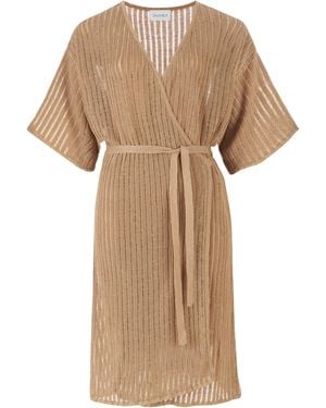 SALANIDA Sole Wrap Dress Caramel - Natural