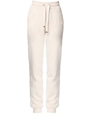 Otthie Neutrals Wide-Leg Cosy Knitted Trousers - Natural