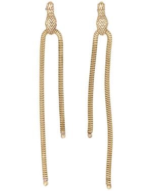 Zeworks Brassghetti Naga Earrings - Metallic