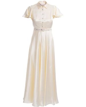 Sofia Tsereteli Blissful Silk Gown - Natural