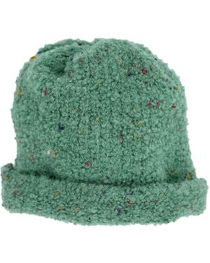 Maison Bogomil Ribbed Knit Mélange Beanie - Green