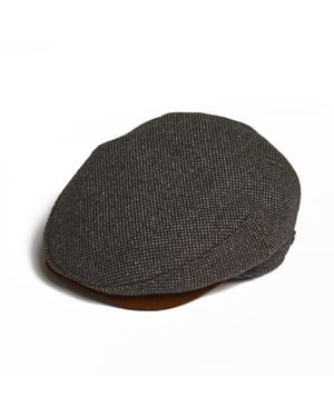 Dasmarca Hats Tailor Nailhead Ukrainian Tweed Wool Cap For - Grey