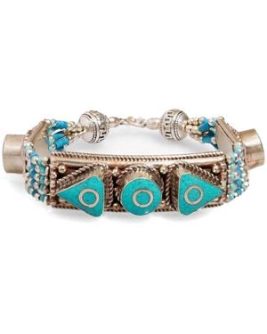 Ebru Jewelry Nepal Design & Bohemian Bracelet - Blue