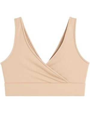 Hrmn8 Neutrals Slip Wrap Bra - Natural