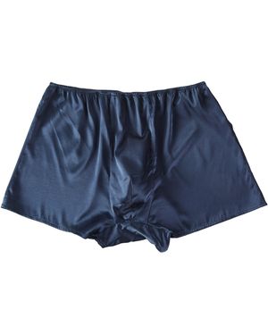 Soft Strokes Silk Pure Mulberry Silk Trunks - Blue