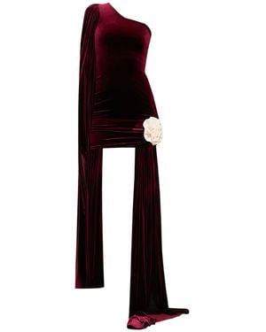 Nur Karaata Empress Burgundy Dress - Black