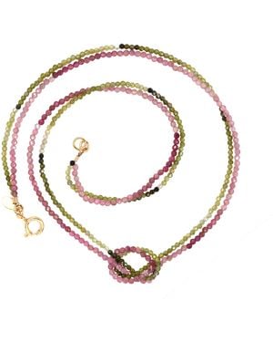 Lori Kaplan Design Tourmaline Knot Necklace - Metallic