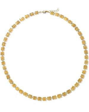 Bombyx House Birthstone November Citrine Heishi Necklace - Metallic