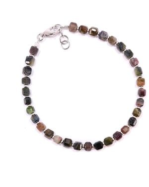 Mineralgems•Studio Tourmaline And Bracelet - Metallic
