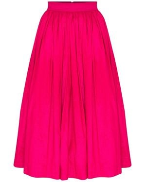 NAZLI CEREN Lou Lou Midi Skirt - Pink