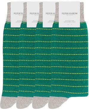 Peper Harow - Made in England Groomsmen's Socks Bundle - Green