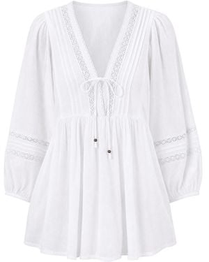 Adrift Clothing Cairo Boho Blouse - White