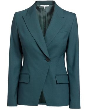 Santorelli Malli Single Button Wool Stretch Jacket - Green