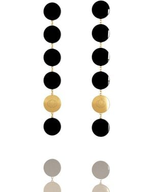 THE ROSE One Drops Pendant Earrings - Black