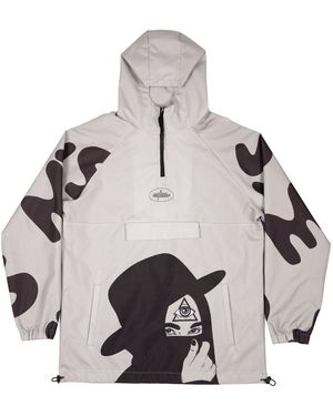 mysimplicated Water Repellent Windbreaker Third Eye Design W - Multicolor