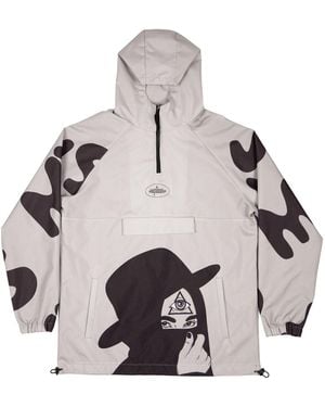 mysimplicated Water Repellent Windbreaker Third Eye Design W - Multicolor