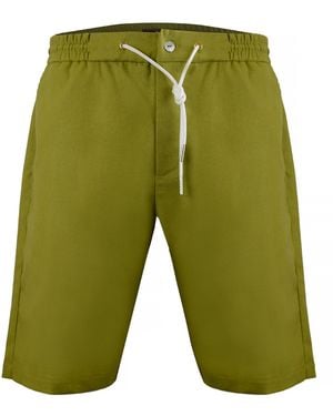 DAVID WEJ Kingston Linen Blend Short - Green