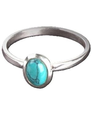 The Jewellery Store London Oval Ring - Blue