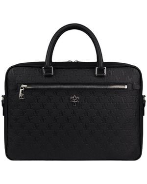 PLACE OF ELMS Onyx Gentlemen Monolink Briefcase - Black