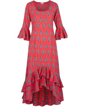 At Last Victoria Midi Dress - Red
