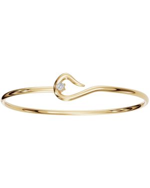 Aya Fine Jewelry Rose Eighteen Kt Modern Wave Diamond Bracelet - Metallic