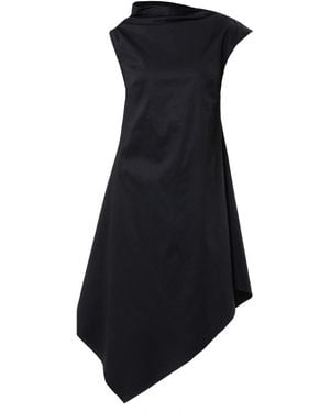 Metamorph Elegant Asymmetrical Dress - Blue