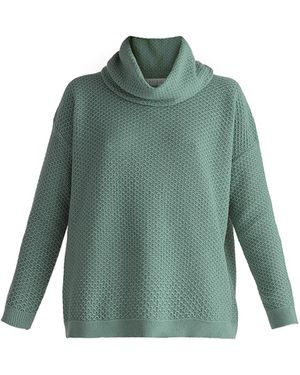 Paisie Cowl Neck Jumper - Green