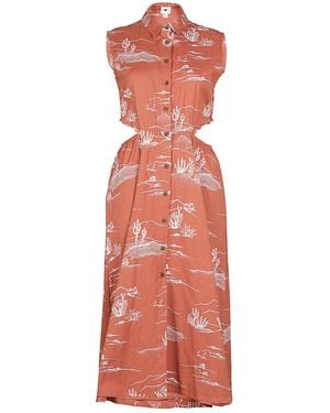 Em & Shi Arizona Shirt Dress - Red