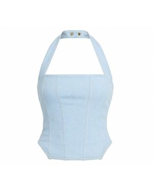 Luroq London Structured Halter Top - Blue