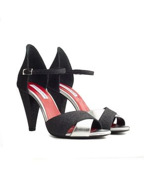 Rosamund Muir London Aurora Glitter & Heels - Black
