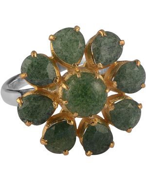 Emma Chapman Jewels Boston Strawberry Onyx Ring - Green